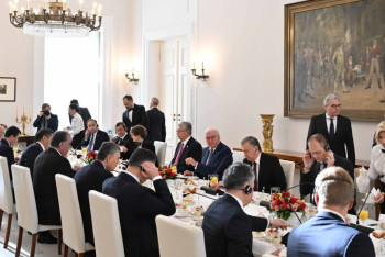 Фотография к новости: Токаев выступил на заседании "С5 + Германия"