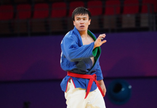 Фотография к новости: Борец Бекадил Шаймерденов завоевал серебро на Азиаде-2023