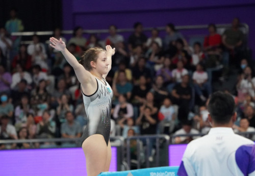 Фотография к новости: Казахстан завоевал медаль по батутной гимнастике в Ханчжоу