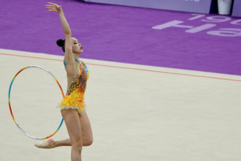 Фотография к новости: Гимнастки Эльжана Таниева и Милана Парфилова завоевали две медали Азиады