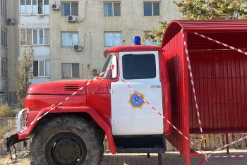 Остановка в виде пожарного автомобиля появилась в Актау