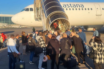 Фотография к новости: 54 гражданина Израиля и 163 казахстанца Air Astana привезёт в Алматы