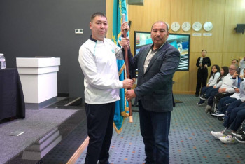 Фотография к новости: Казахстанских паралимпийцев проводили на IV Азиатские Пара игры