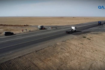 Завершены основные строительные работы на участке дороги Курты-Бурылбайтал