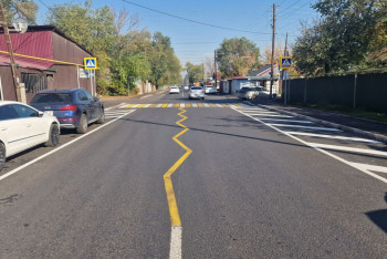 Новый вид дорожной разметки испытывают в Алматы