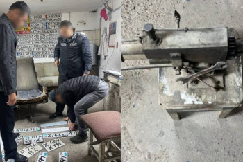 Цех по изготовлению поддельных госномеров ликвидировали в Шымкенте