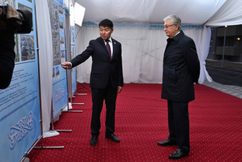 Фотография к новости: Токаеву показали новый микрорайон в Талдыкоргане