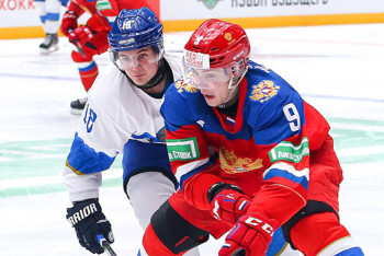 Фотография к новости: Драку на льду устроили хоккеисты сборных Казахстана и России