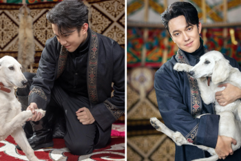 Фотография к новости: Токаев подарил Димашу Кудайбергену щенка тазы