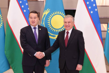 Фотография к новости: Алихан Смаилов встретился с президентом Узбекистана в Ташкенте