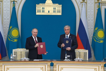 Фотография к новости: Токаев и Путин подписали ряд документов в Астане