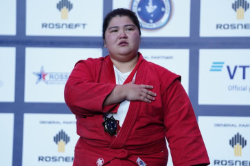 Фотография к новости: Казахстанка завоевала золото на чемпионате мира по самбо