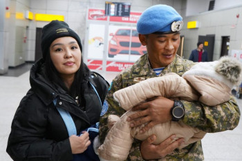 Фотография к новости: Казахстанские миротворцы вернулись из Ливана