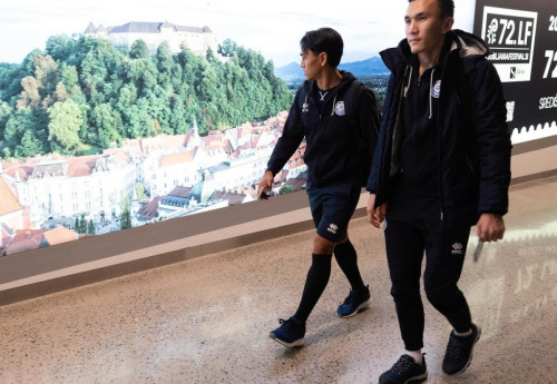 Фотография к новости: Сборная Казахстана по футболу поделилась фото перед матчем со Словенией