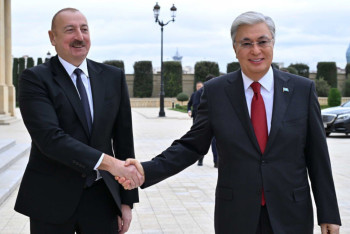 Ильхам Алиев встретил Касым-Жомарта Токаева в резиденции Гянджлик