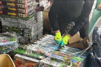 Фотография к новости: Контрафактные LEGO и автозапчасти уничтожили в Алматы