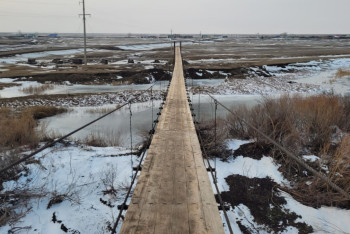 Фотография к новости: Проблему моста спустя почти 100 лет решили для сельчан в Акмолинской области