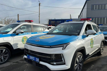 Фотография к новости: Жамбылские полицейские пересели на электромобили