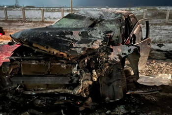 Фотография к новости: ДТП с участием четырёх машин произошло на трассе в Актобе