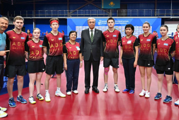 Фотография к новости: В каждом областном центре должны быть залы настольного тенниса - Токаев