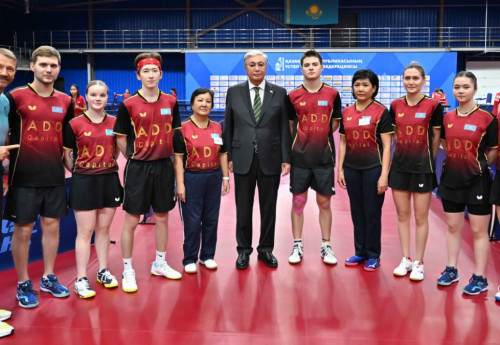 Фотография к новости: В каждом областном центре должны быть залы настольного тенниса - Токаев