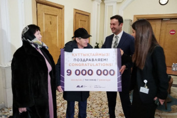 Фотография к новости: Рекорд: в Алматы встретили 9-миллионного авиапассажира