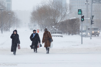 Метели и сильные ветра сменят морозы в Казахстане