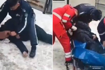 Патрульный спас жизнь прохожему в Астане