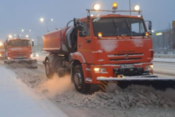 Фотография к новости: Более 30 тысяч кубометров снега вывезли за ночь из Астаны