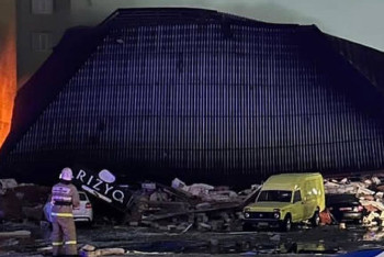 Фотография к новости: Здание кафе рухнуло из-за взрыва газа в Уральске