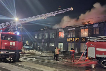 В Павлодаре сгорел мясной магазин