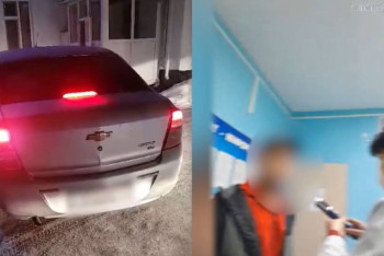 Пьяный таксист на Chevrolet Cobalt устроил дрифт в Кокшетау