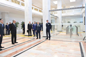 Фотография к новости: Касым-Жомарту Токаеву показали реконструированное здание акимата Алматы