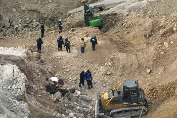 Фотография к новости: Трагедия на руднике "Майкаинзолото": спасатели рассказали о ходе поисково-спасательных работ