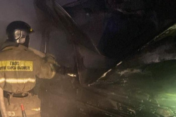 В Караганде взорвался "Гелендваген"