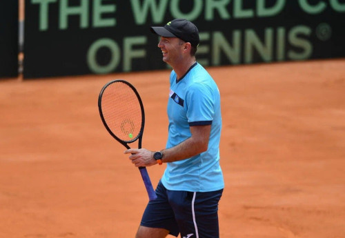 Фотография к новости: Казахстанские теннисисты готовятся к матчу "Кубка Дэвиса"