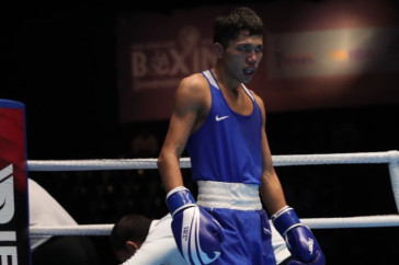 Фотография к новости: Обидной сенсацией завершился бой Казахстана за "золото" малого чемпионата мира по боксу