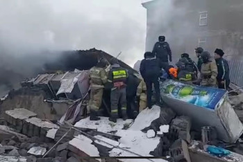 Взрыв газа в Темиртау: пожар локализован