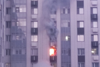 Фотография к новости: 30 человек эвакуировали из ЖК в Астане из-за пожара