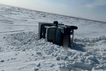 Фотография к новости: ГАЗель опрокинулась на трассе в ВКО