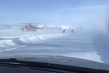 Фотография к новости: До 22 выросло количество закрытых дорог в Казахстане