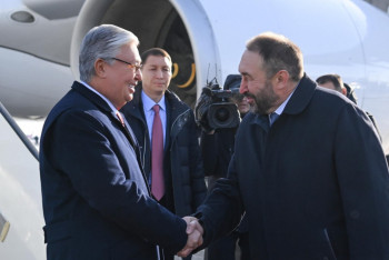 Фотография к новости: Президент Казахстана прибыл с рабочим визитом в Казань