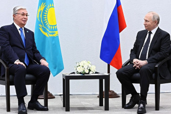 Фотография к новости: Токаев и Путин обсудили предстоящие выборы в России