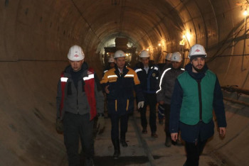 Фотография к новости: Строительство новой ветки метро проверили в Алматы