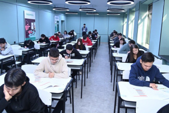 Фотография к новости: В университете Жубанова прошёл экзамен на поступление в Heriot-Watt