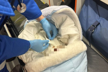 Новорожденного ребёнка бросили в мороз у подъезда в Караганде