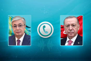 Фотография к новости: Токаев поздравил Эрдогана с юбилеем