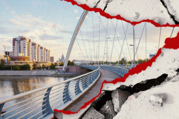 Фотография к новости: Самый проблемный мост Астаны: насколько он безопасен?