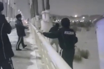 Фотография к новости: Полицейские спасли юношу от прыжка с моста в Астане