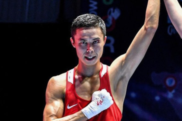 Фотография к новости: Сакен Бибосынов нокаутировал боксёра из Гонконга в бое за лицензию на Олимпиаду-2024